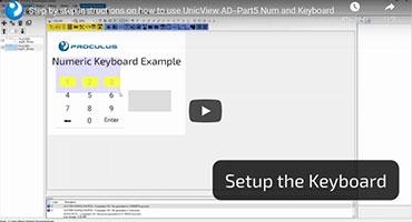 Part5 Num and Keyboard-Step by step instructions on how to use UnicView AD