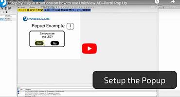 Part6 Pop Up-Step by step instructions on how to use UnicView AD