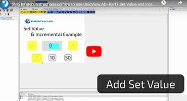 Part7 Set Value and Incremental-Step by step instructions on how to use UnicView