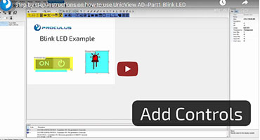 Part1 Blink LED-Step by step instructions on how to use UnicView AD