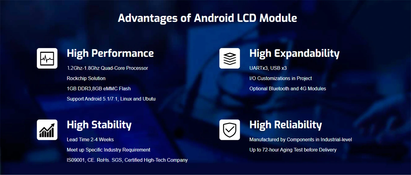 advantages of android lcd module