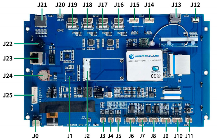 Interface Description of 10.1 Android LCD module
