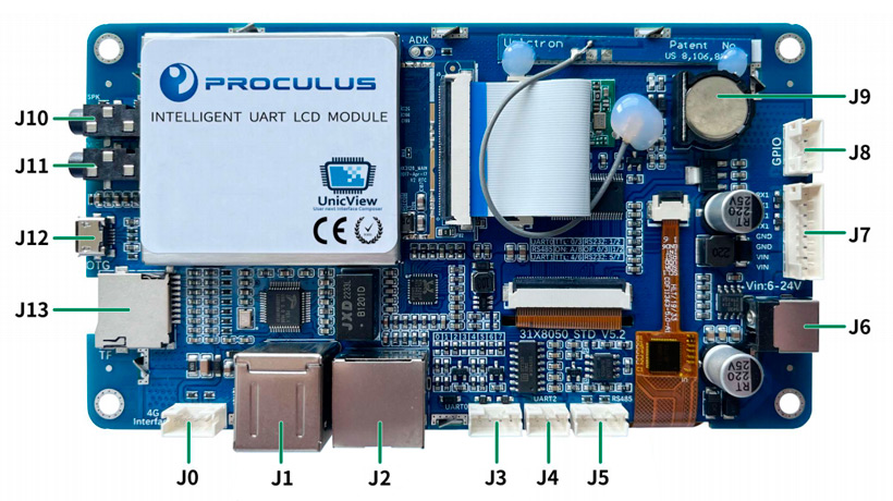 Interface Description of 5 Inch 800*480 Android LCD Module