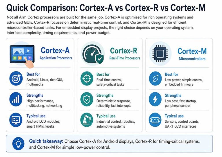 Arm Cortex A, R, M Explained: How to Choose the Right Processor